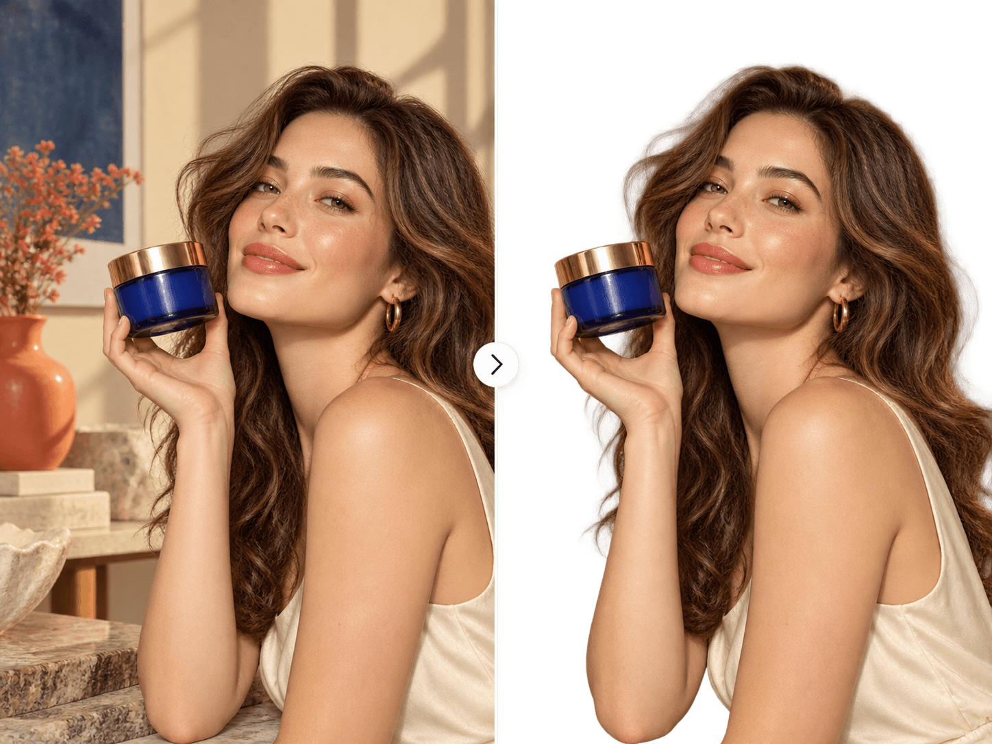 AiPix background removal example