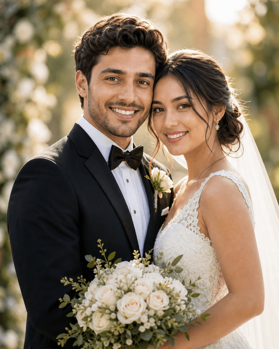 AI generated wedding photo examples